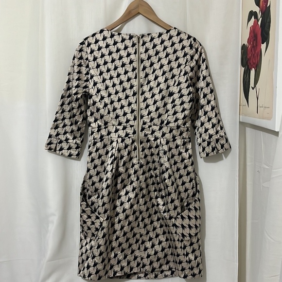 Diane Von Furstenburg 100% Cotton Dress with Pockets and Ballerina Design a181 - Picture 5 of 5